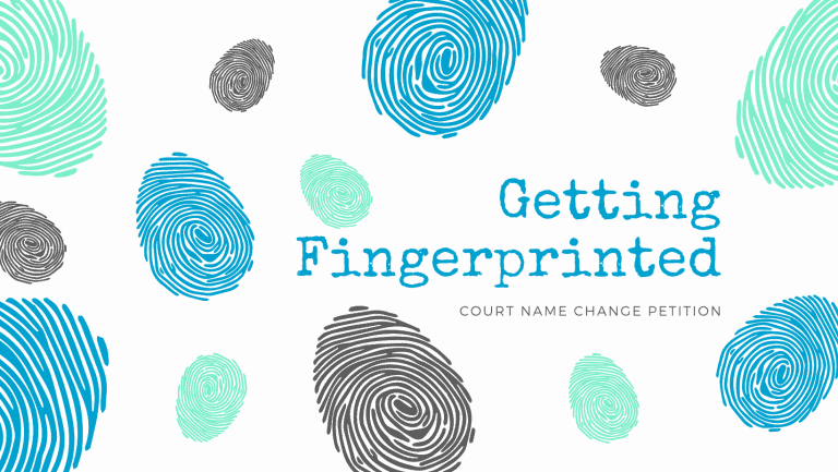 Getting fingerprinted