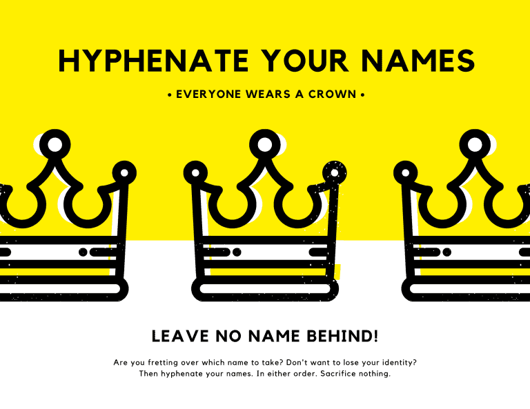 Hyphenate your names