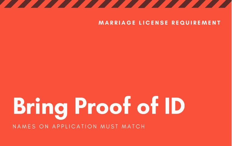 Bring proof of ID when applying