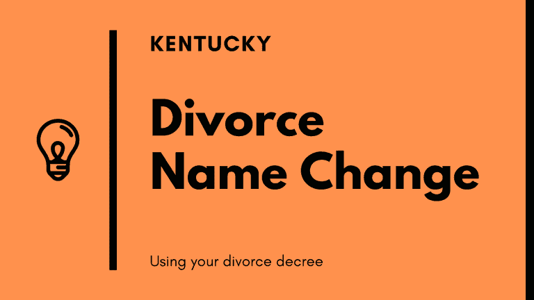 Kentucky divorce name change
